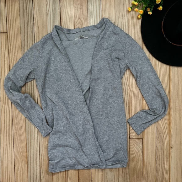 CYRUS Open front gray long cardigan​ - Picture 1 of 3